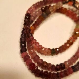 Facet Cut Multicolor Spinel Necklace